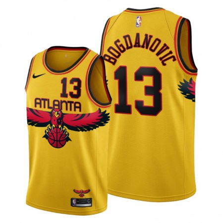 Camiseta Hombre Atlanta Hawks Bogdan Bogdanovic 13 Nike 2021-22 City Edition Throwback 90s Swingman Camiseta Hombre Atlanta Hawks Bogdan Bogdanovic 13 Nike 2021-22 City Edition Throwback 90s Swingman